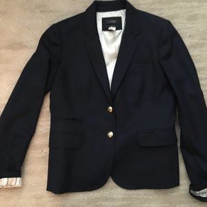J Crew Black wool blazer Size 6
